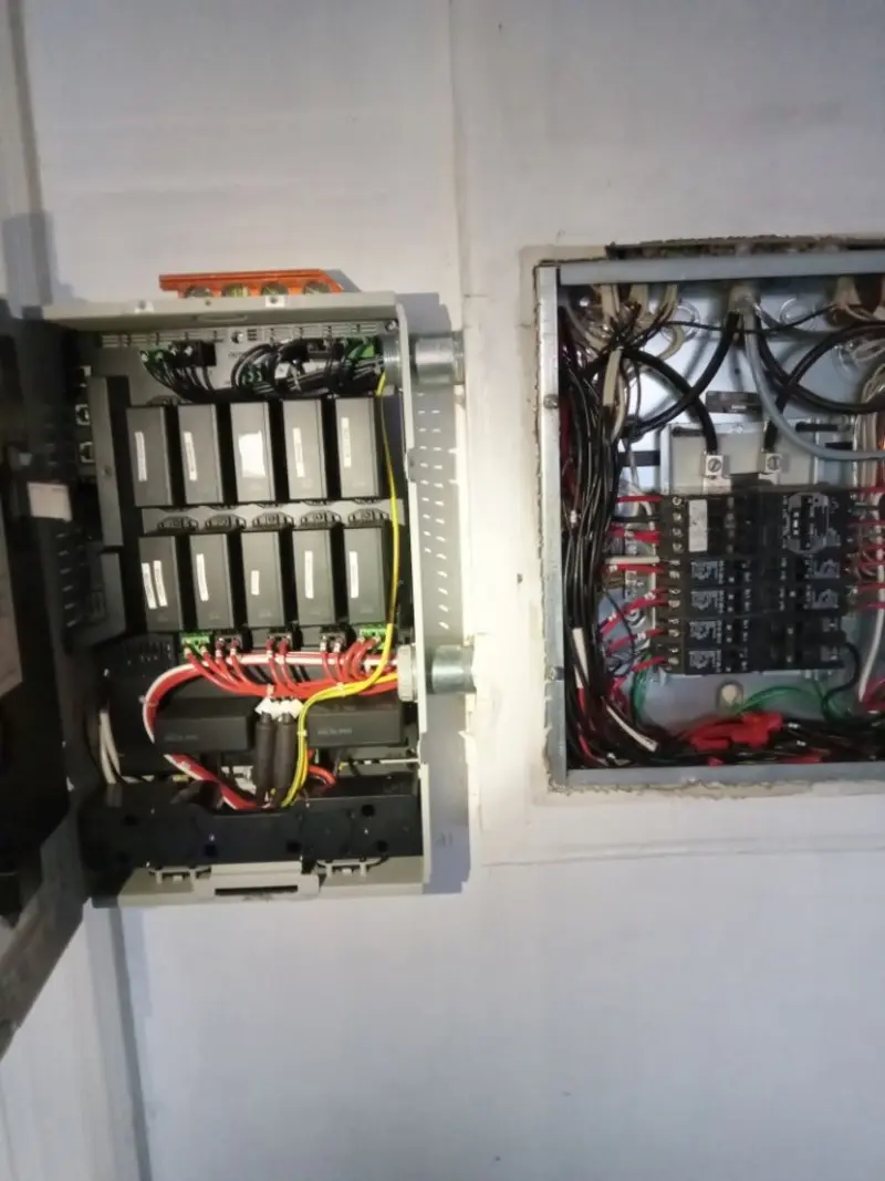 Electrical panel upgrade completed for Security Camera Wiring in University Place